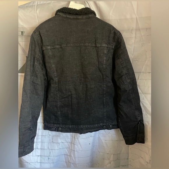 New Goodfellow & Co. Mens Sherpa Denim Trucker Jacket Coat Warm Heavy Szie M - Picture 3 of 7